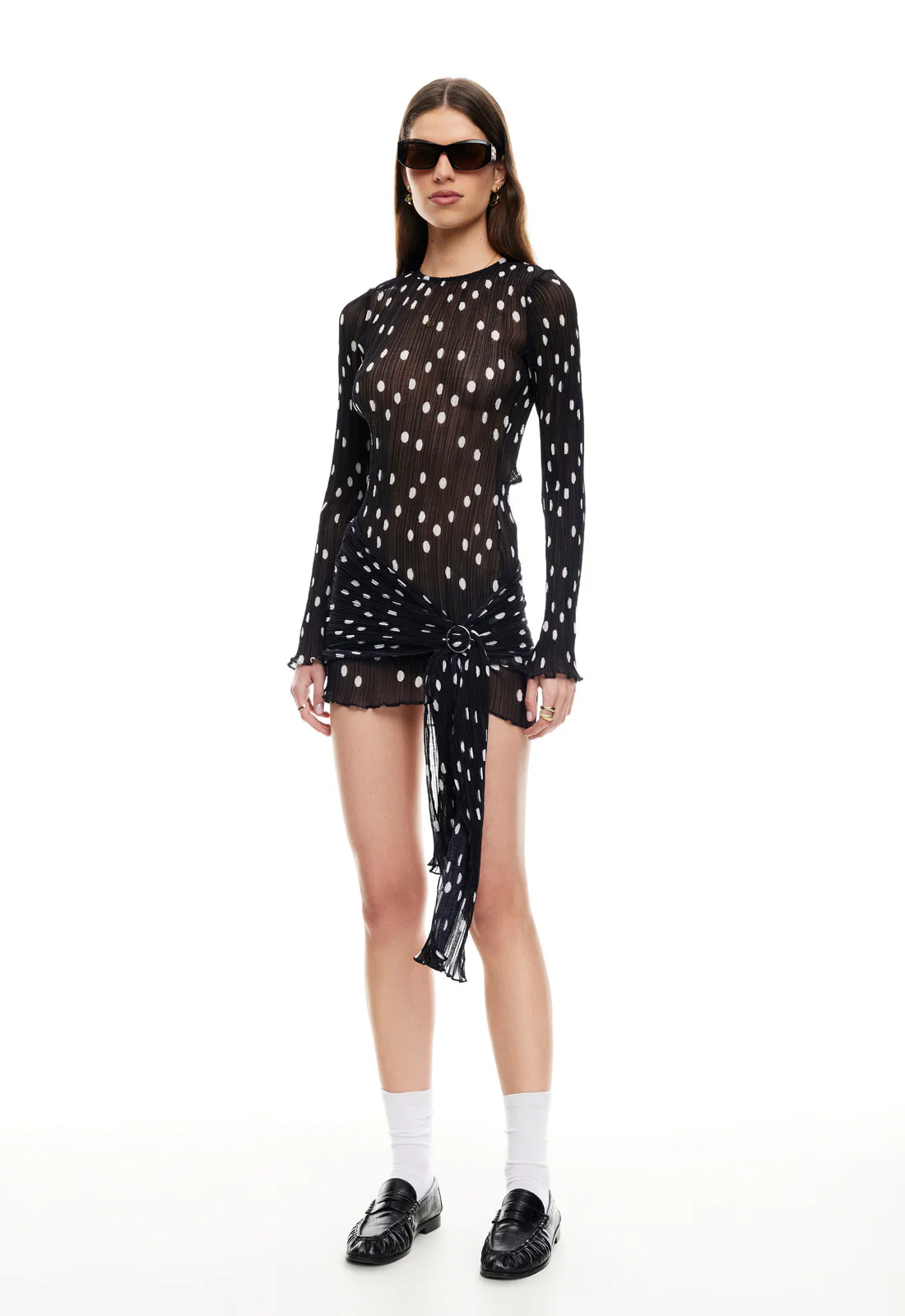 1472-ford-mini-dress-noir-polka-1.webp FORD MINI DRESS - NOIR POLKA