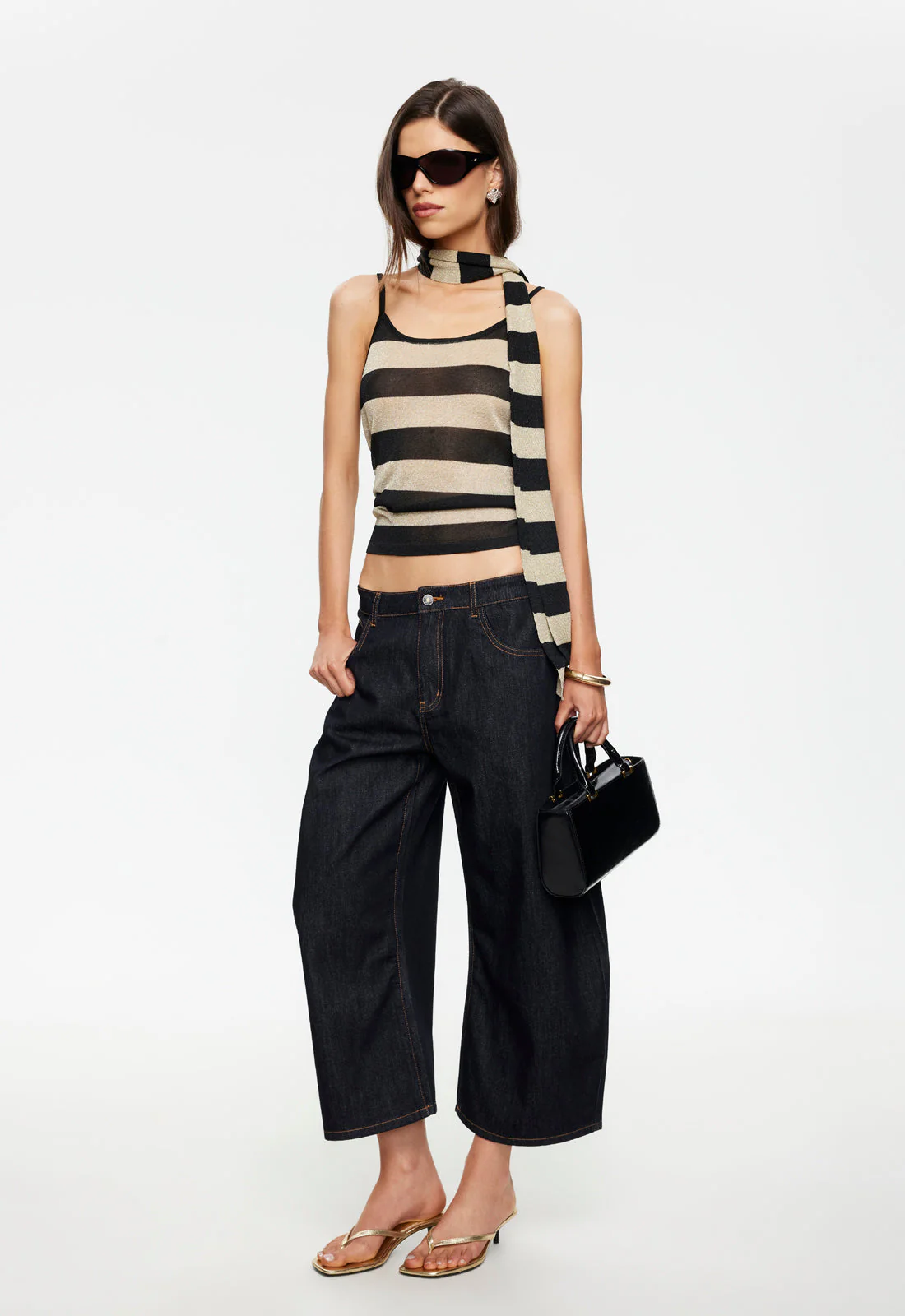 HORSESHOE CROPPED JEAN - INDIGO