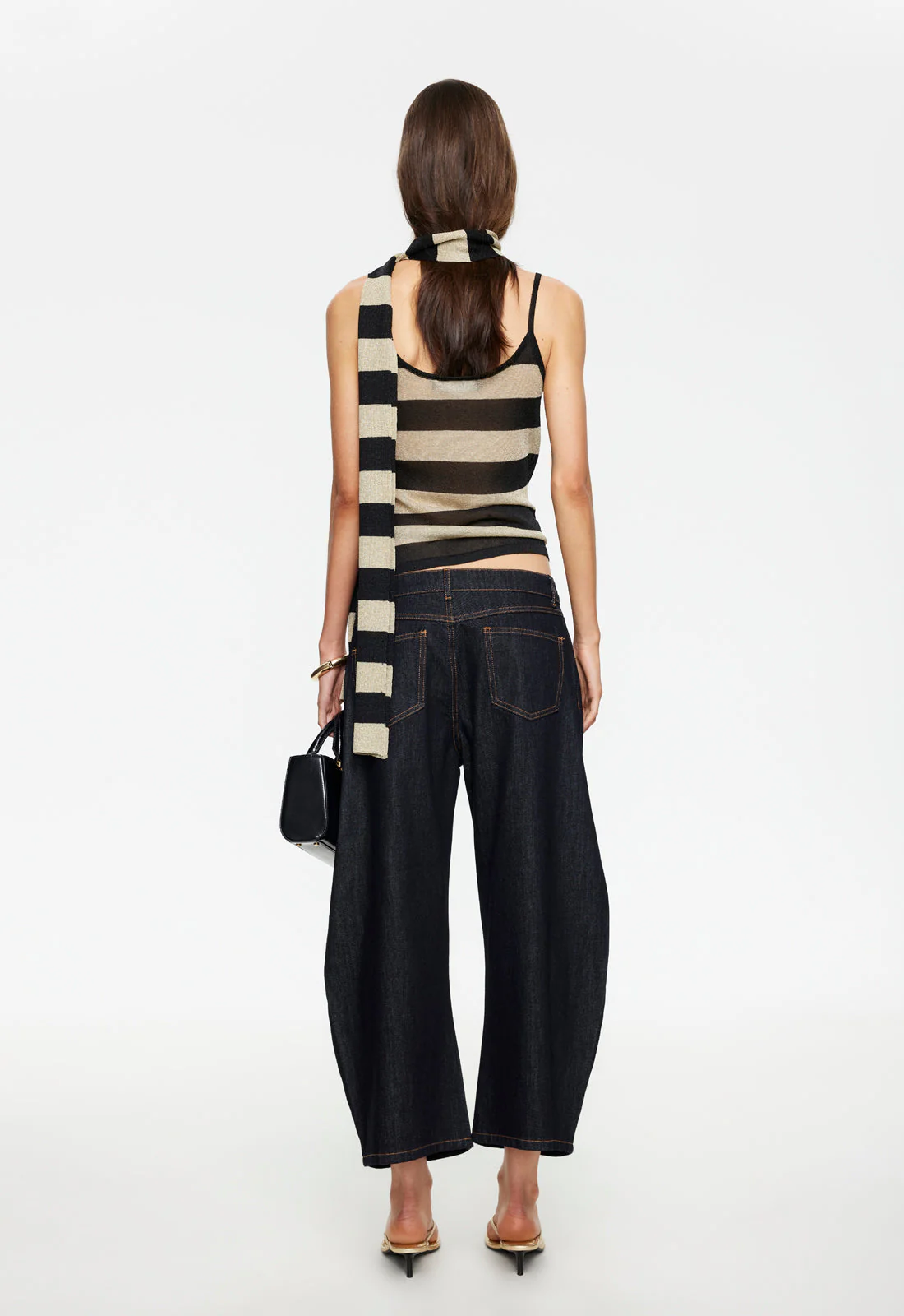 HORSESHOE CROPPED JEAN - INDIGO