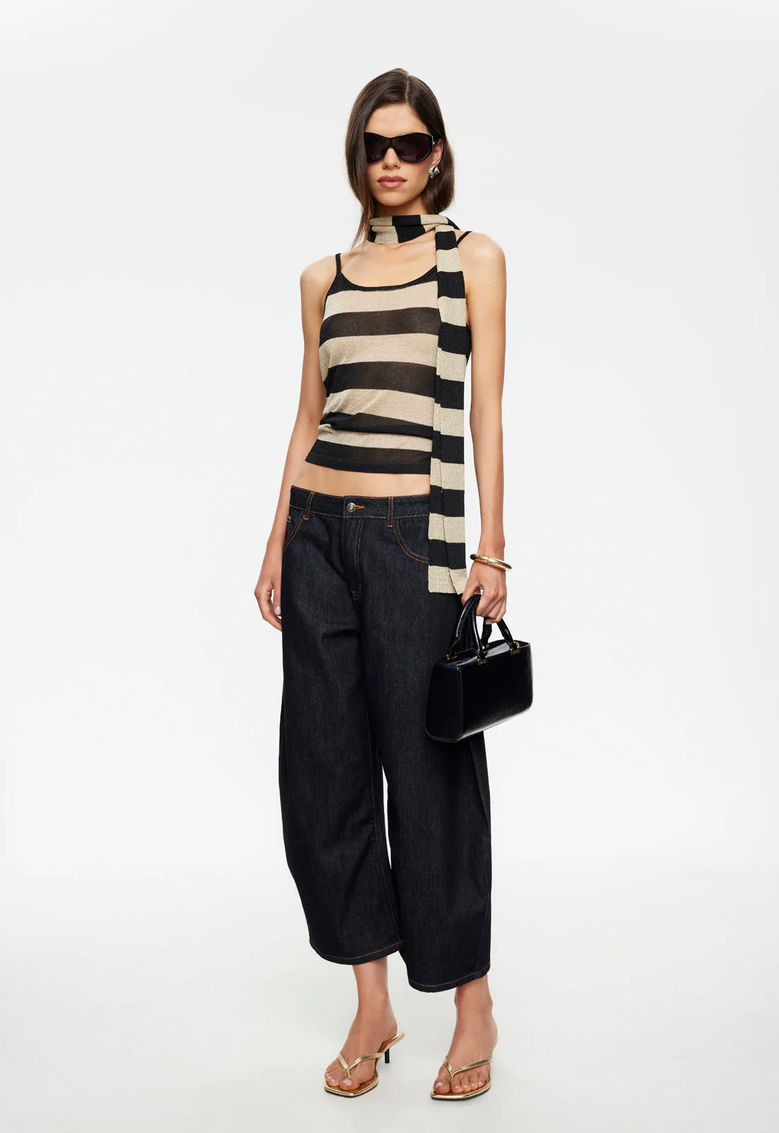 DOLCE TANK TOP - SAND STRIPE