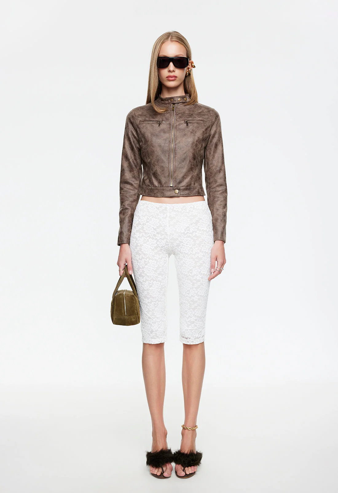 BELLA MOTO JACKET - CHOCOLATE