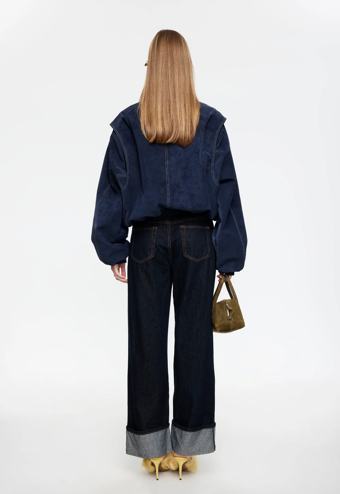 TOP MODEL CUFFED JEAN - DARK DENIM