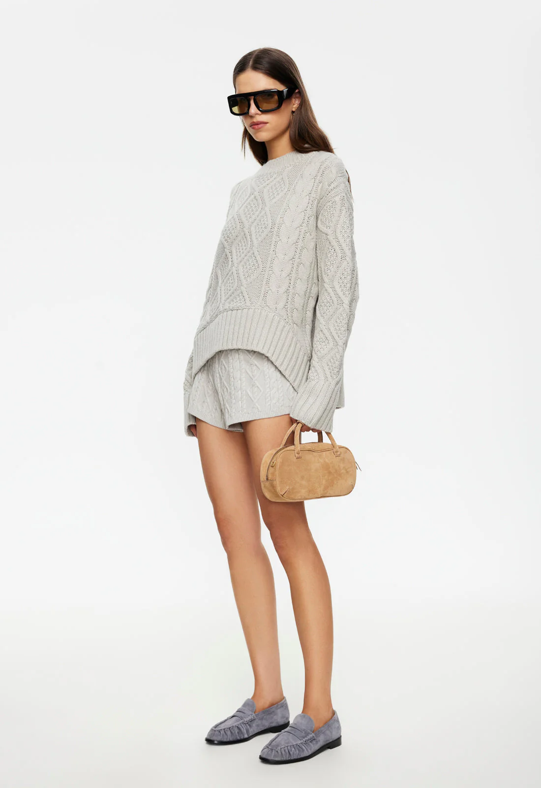 4018-housewife-knit-short-ash-cable-3.webp HOUSEWIFE KNIT SHORT - ASH CABLE